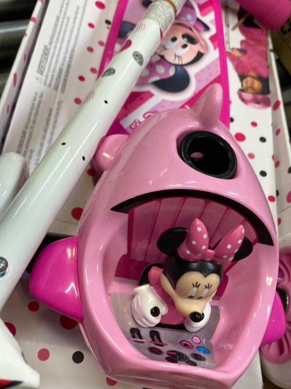 Photo 5 of Huffy Tilt 'n Turn Disney 3-Wheel Preschool Scooter for Kids Minnie