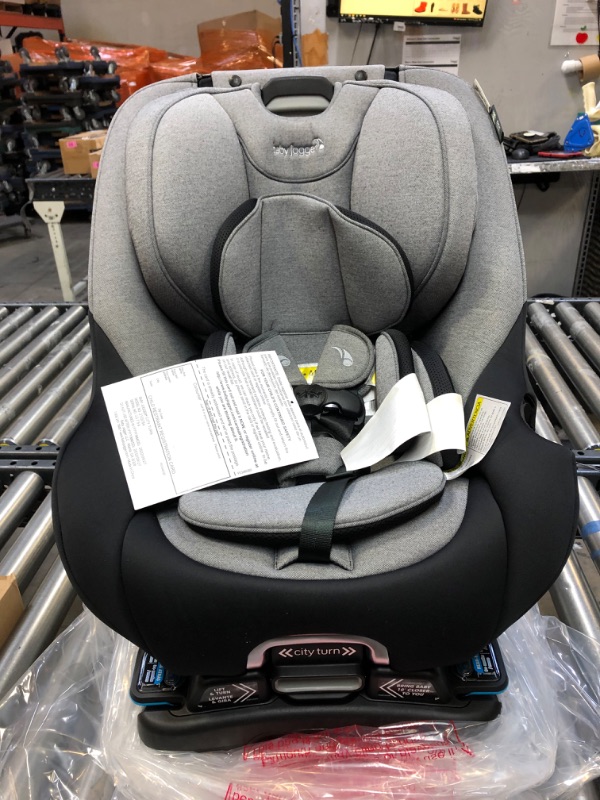 Photo 2 of Baby Jogger City Turn Rotating Convertible Car Seat | Unique Turning Car Seat Rotates for Easy in and Out, Onyx Black