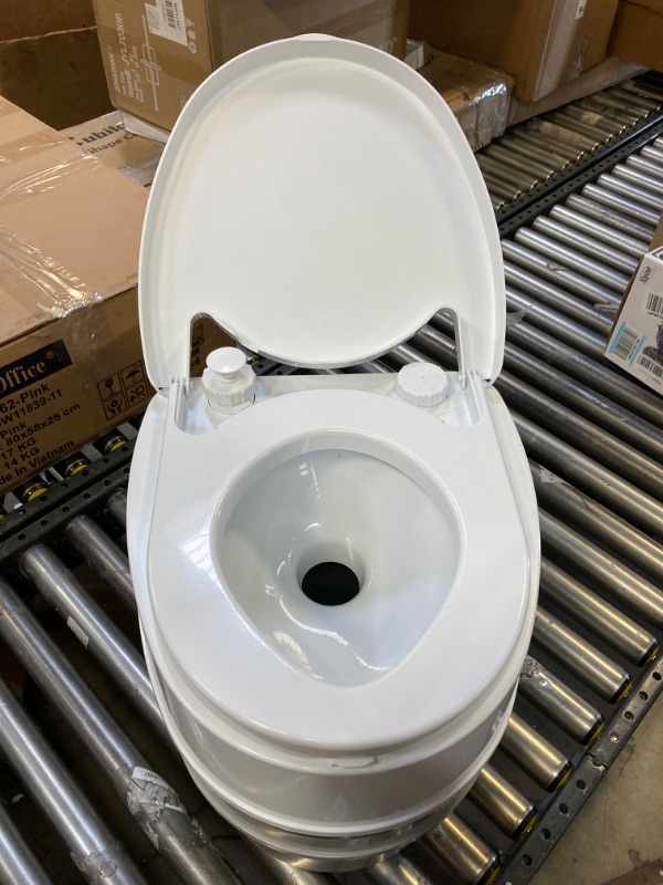 Photo 2 of Camco 41544 Premium Travel Toilet with Detachable Tank 