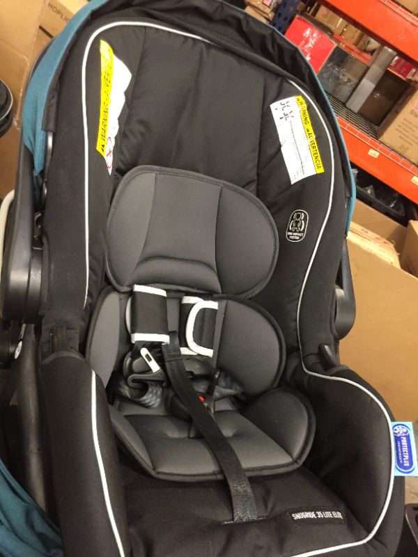 Photo 6 of Graco Modes Pramette Travel System, Includes Baby Stroller with True Pram Mode, Reversible Seat, One Hand Fold, Extra Storage, Child Tray and SnugRide 35 Infant Car Seat, Ellington  *** ITEM HAS LOOSE HARDWARE ***PHOTO IS FOR REFERENCE ONLY. ITEM IS A DIF