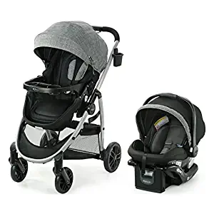Photo 1 of Graco Modes Pramette Travel System, Includes Baby Stroller with True Pram Mode, Reversible Seat, One Hand Fold, Extra Storage, Child Tray and SnugRide 35 Infant Car Seat, Ellington  *** ITEM HAS LOOSE HARDWARE ***
