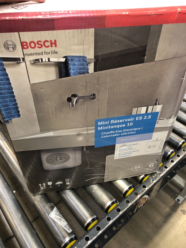 Photo 2 of Bosch Electric Mini-Tank Water Heater Tronic 3000 T 2.5-Gallon (ES2.5) - Eliminate Time for Hot Water - Shelf, Wall or Floor Mounted 2.5 Gallon