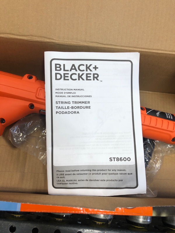 Photo 4 of BLACK+DECKER String Trimmer/Edger