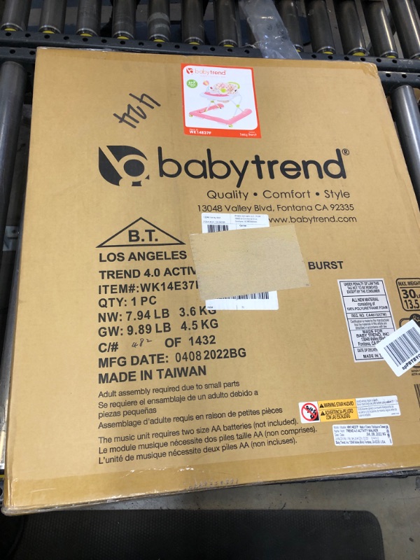 Photo 1 of Baby Trend Trend Deluxe Activity Walker Yellow