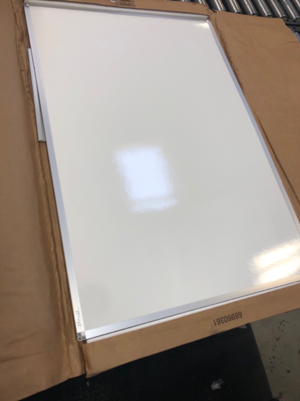 Photo 2 of Mead Whiteboard, White Board, Dry Erase Board, 3' x 2', Silver Aluminum Frame (85356)