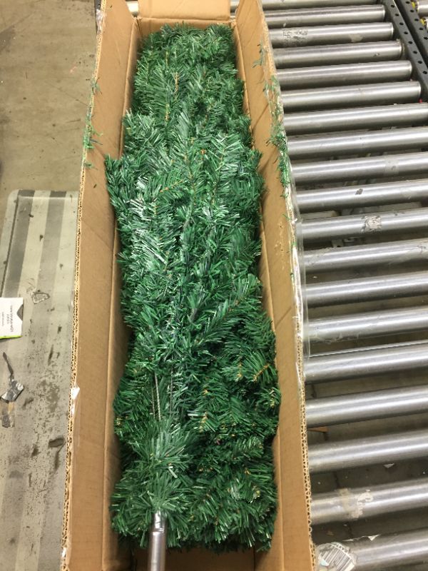 Photo 1 of 6 Ft Premium Christmas Tree with 1200 Tips for Fullness - Artificial Canadian Fir Full Bodied Christmas Tree with Metal Stand, Lightweight and Easy to Assemble 6FT