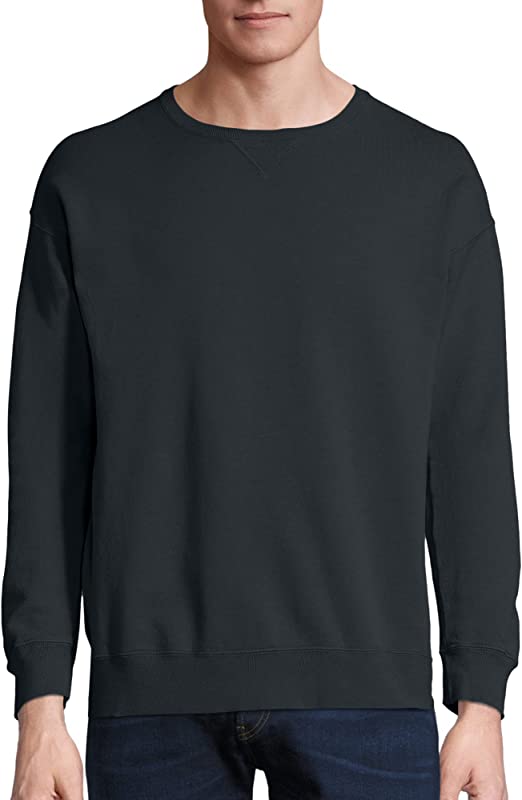 Photo 1 of Hanes Men's Comfortwash Garment Dyed Sweatshirt - Size Small Color Black
