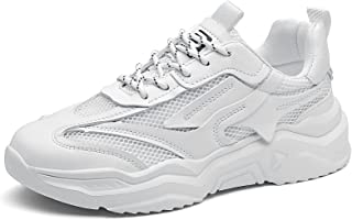 Photo 1 of 7.5 WOMENS UBAFNOM WOMENS PLATFORMS SNEAKERS WHITE TENNIS SHOES WOMEN CHUNKY SNEAKERS