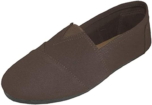 Photo 1 of Easy USA Mens S308M Brown 360m Canvas Slip on - 8 D(M) US