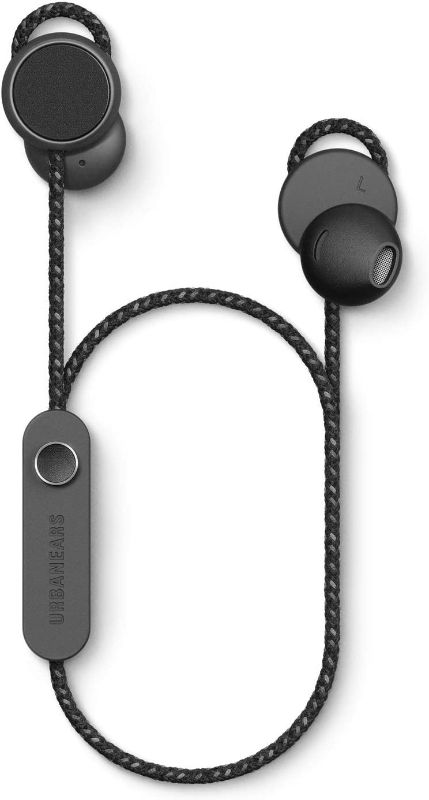 Photo 1 of Urbanears Jakan Bluetooth Wireless in-Ear Earbud Headphones, Charcoal Black (04092175), 5x2x1

