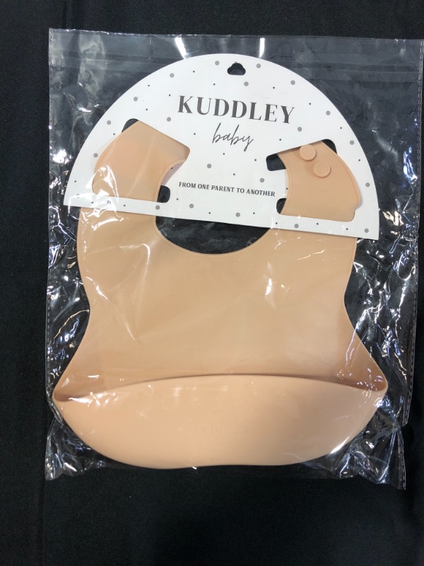 Photo 2 of Kuddley Silicone Baby Bibs for Babies and Toddlers | Silicone Baby Bib with Food Catcher, Waterproof, Adjustable Fit
