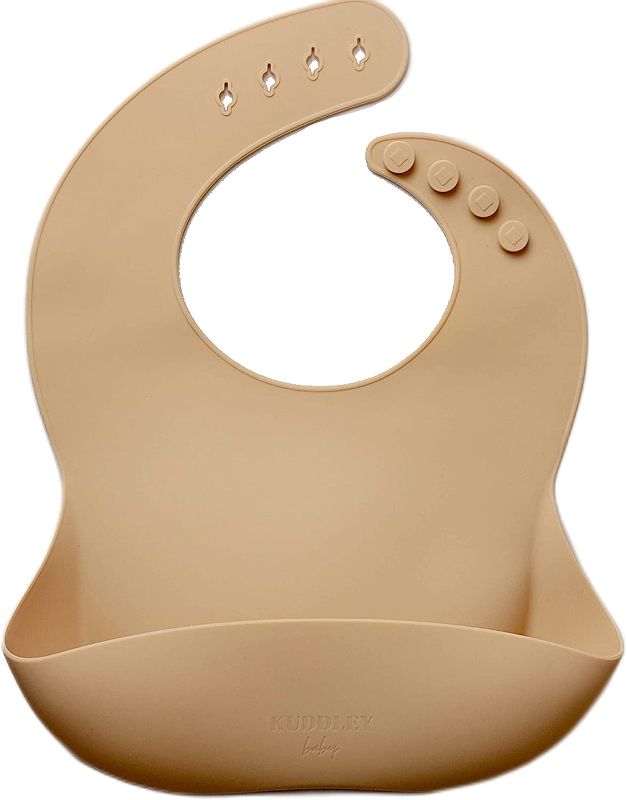 Photo 1 of Kuddley Silicone Baby Bibs for Babies and Toddlers | Silicone Baby Bib with Food Catcher, Waterproof, Adjustable Fit
