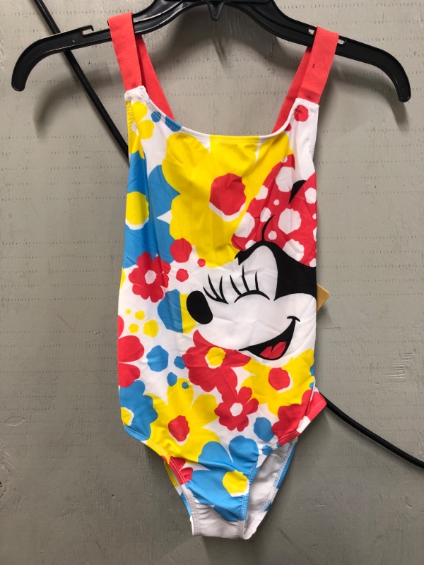 Photo 2 of Girls' Disney Minnie Mouse Swimsuit - Red 11-12 - Disney Store
