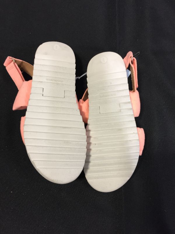 Photo 3 of Girls' Elena Footbed Sandals - Cat & Jack Coral Pink 13
