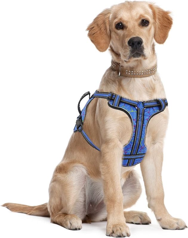 Photo 1 of (( SIZE XL )) Bolux No Pull Dog Harness, Handmade Adjustable Pet Reflective Oxford Soft Vest Harness with Leash Clips for Small Medium Large Dogs, Pet No-Choke Harness with Nylon Handle
