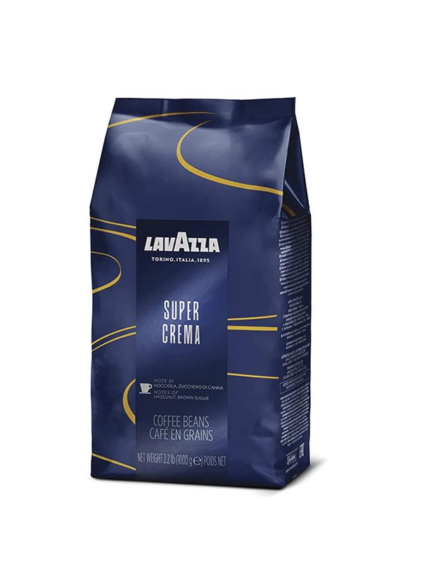 Photo 1 of (( BEST BEFORE 10-3--2023 )) Lavazza Super Crema Whole Bean Coffee Blend, Medium Espresso Roast,Produced in a nut-free facility center, Mild and creamy with notes of hazelnuts and brown sugar, 2.2LB (Pack of 1)
