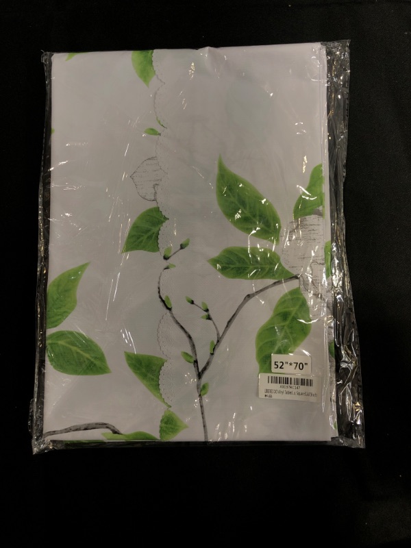 Photo 2 of (( FACTORY SEALED )) LIBERECOO Table Cloth Heavy Duty Vinyl Tablecloth Scratch Proof Stain-Resistant Table Covers 52" x 70" (Green Leaves, Rectangular 52 x 70 inch)
