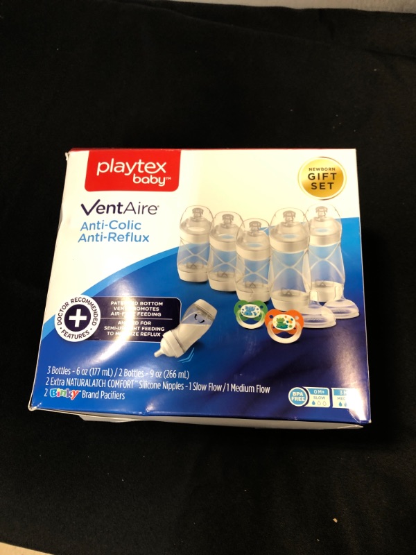 Photo 2 of ** FACTORY SEALED ** Playtex Baby VentAire Complete Tummy Comfort Baby Bottle Gift Set
