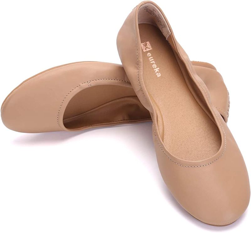 Photo 1 of Eureka USA Women’s Audrey Leather Ballet Flat 8 B(M) US 119 Cantaloupe --size- 8