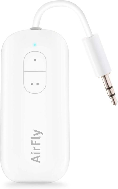 Photo 1 of Twelve South AirFly Duo | Wireless transmitter with audio sharing for up to 2 AirPods /wireless headphones to any audio jack for use on airplanes, boats or in gym, home, auto --factory sealed --
