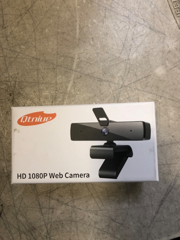 Photo 1 of Qtniue Webcam with Microphone and Privacy Cover, FHD Webcam 1080p, Desktop or Laptop and Smart TV USB Camera for Video Calling, Stereo Streaming and Online Classes FACTORY SEALED