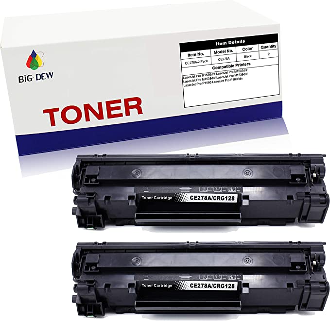 Photo 1 of Big Dew Compatible Replacement for 78A Toner Cartridge(Black, 2-Pack)
