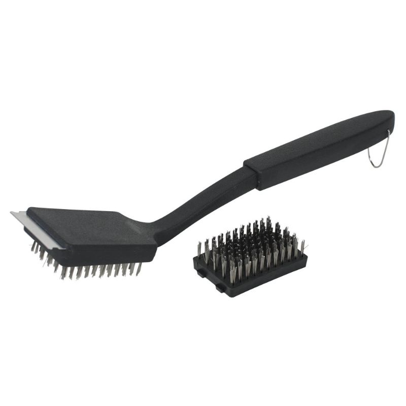 Photo 1 of 2 PACK-18' Grill Brush & 18' Stainless Steel Bristles Scraper - Room Essentials
