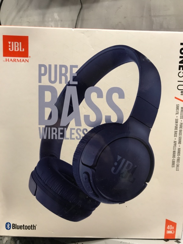 Photo 2 of JBL Tune On-Ear Bluetooth Wireless Headphones 510BT - Blue