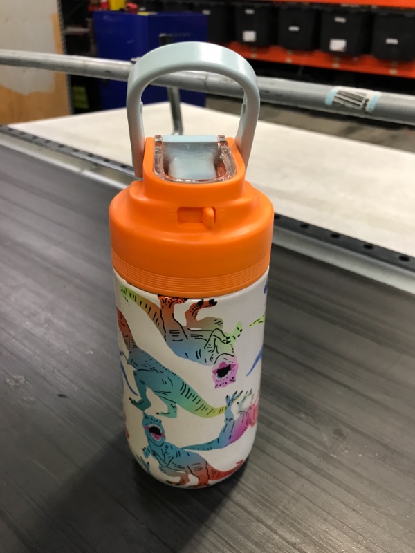 Photo 2 of 13oz Stainless Steel Manual Lid Bottle Dino - Cat &#38; Jack&#8482;