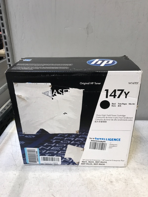 Photo 2 of Original HP 147Y Black Extra High-yield Toner Cartridge | Works with HP LaserJet Enterprise M611, M612 Series, HP LaserJet Enterprise MFP M634, M635, M636 Series | W1470Y Once Size Extra High Yield