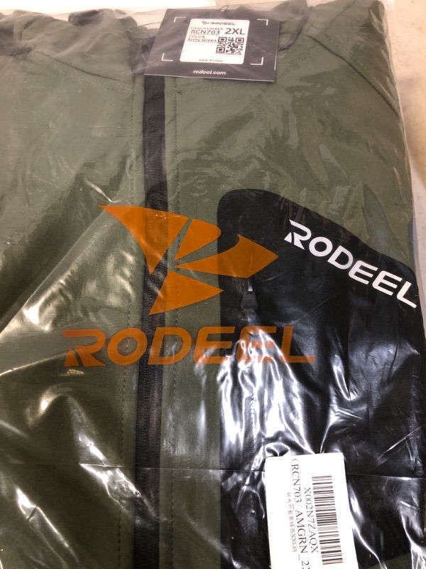 Photo 2 of Rodeel Men's Softshell Jacket Fleece Lined Windproof Breathable Hooded Coat Sz XXL