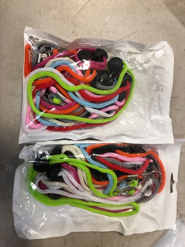Photo 1 of 10 Packs Face Mask Lanyard for Kids, Mask Holder Adjustable Lanyards with Clips (2)