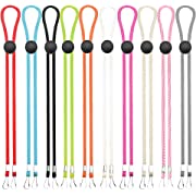 Photo 1 of 10 Packs Face Mask Lanyard for Kids, Mask Holder Adjustable Lanyards with Clips (2)