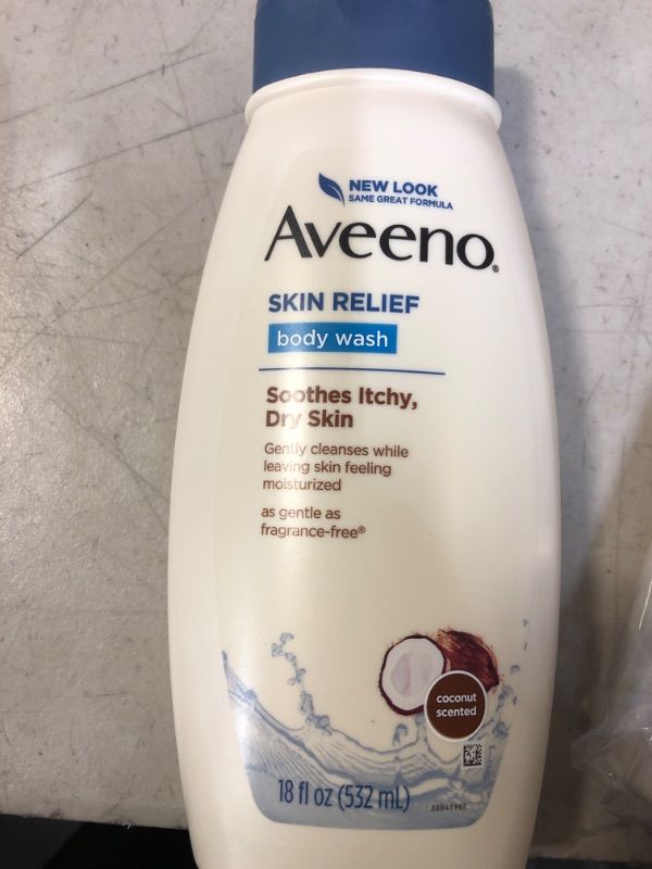 Photo 2 of Aveeno Skin Relief Oat Body Wash with Coconut Scent - 18 fl oz