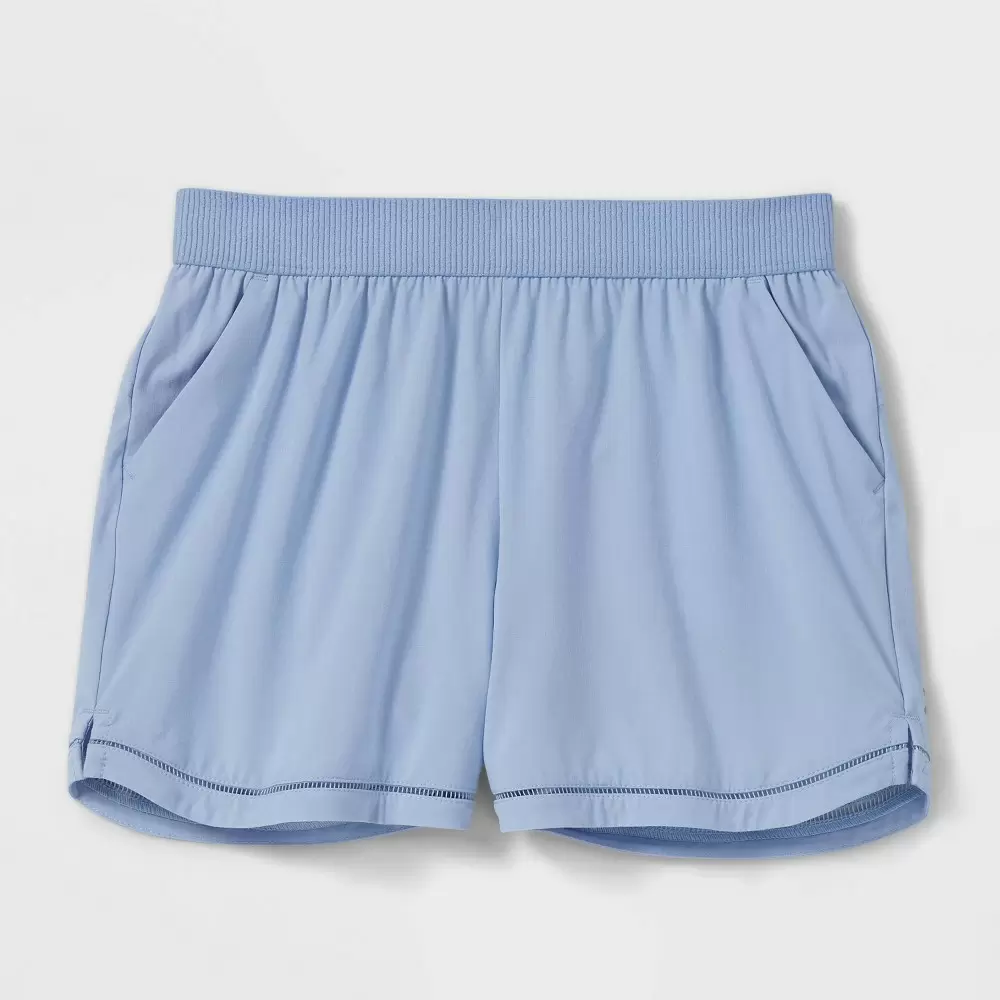 Photo 1 of Girls' Woven Shorts - All in Motion Blue M
