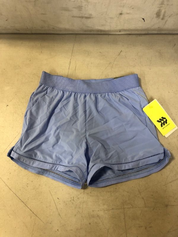 Photo 2 of Girls' Woven Shorts - All in Motion Blue M
