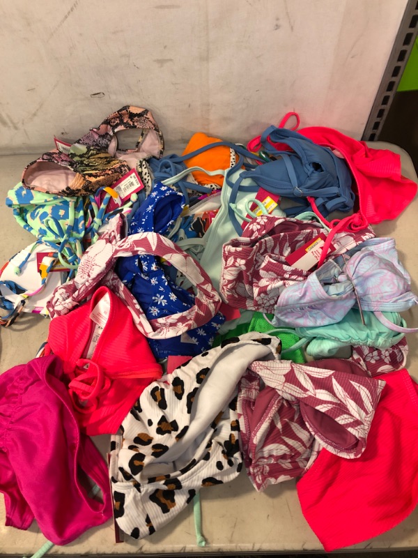 Photo 1 of Bag Lot Assorted Swim Tops and Bottoms Sz XS 