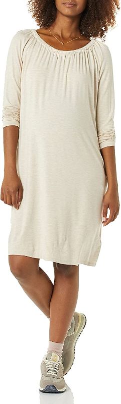 Photo 1 of Amazon Essentials Women's Maternity Gathered Neckline Dress-SIZE XL
