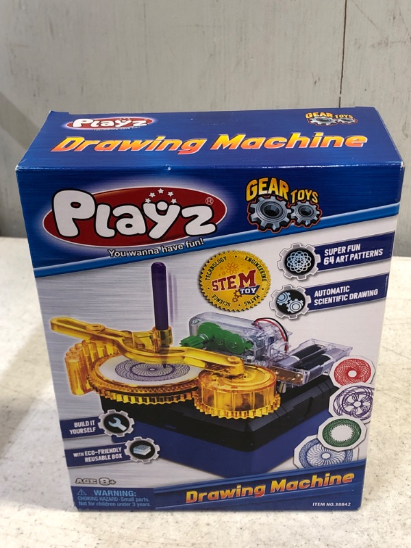 Photo 2 of Playz Electric Drawing Kit for Kids - Motorized DIY Doodle Board - Build Your Own Electronic Circuit Board Doodler Using a Science Kit for Kids Age 8-12 - Perfect Arts & Crafts Toy for Boys, & Girls