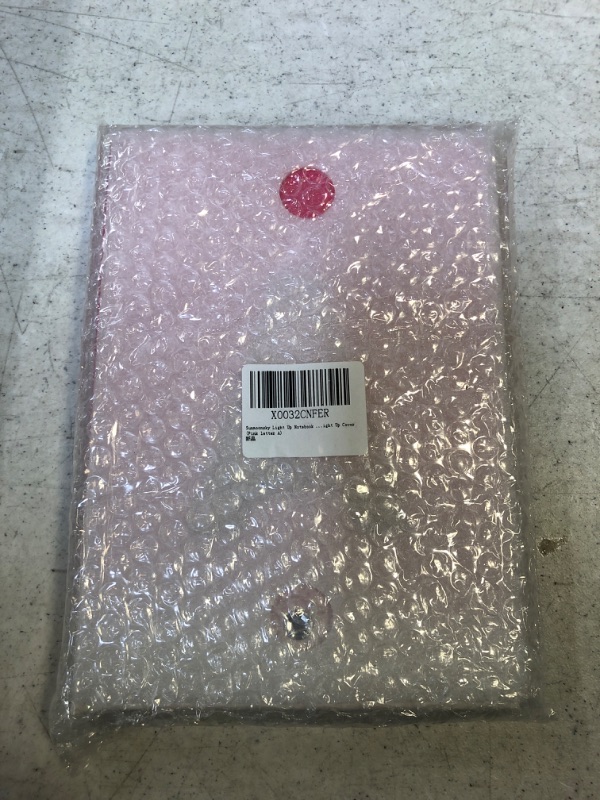 Photo 2 of SunMoonSky Light up LED Diary Cute, Personalized notebook with your Initial Write Doodle or Draw in your Journal Great Gift or keep it yourself Pink Glitter (Pink-A)