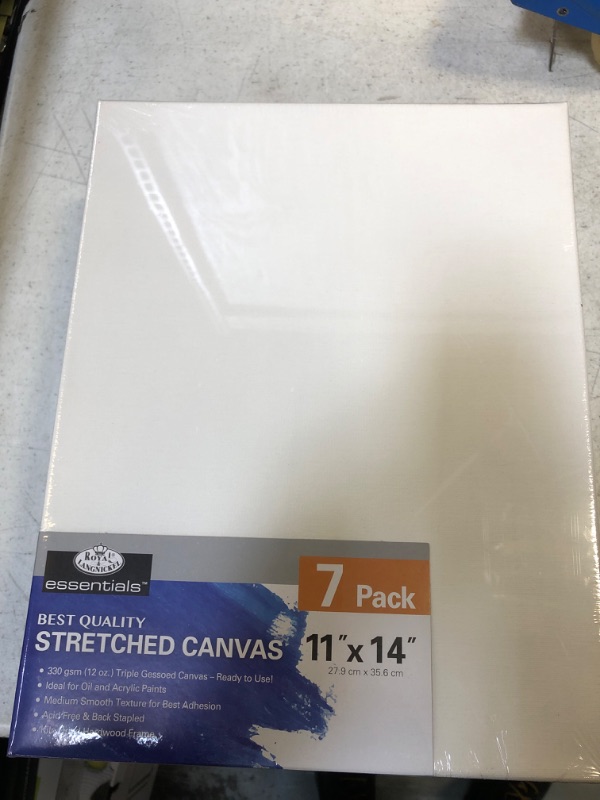 Photo 1 of 7 Pack Canvases for Painting with 11x14", Painting Canvas for Oil & Acrylic Paint
