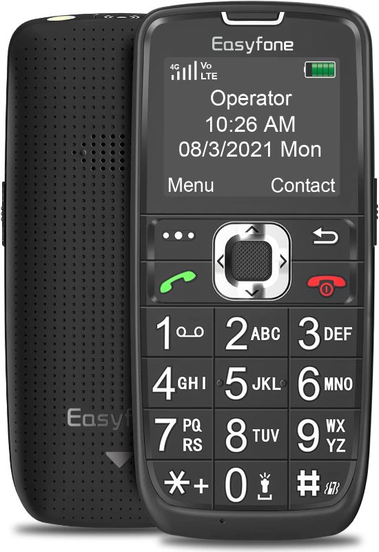 Photo 1 of Easyfone Prime-A6 Unlocked 4G LTE Feature Cell Phone | Easy-to-Use Big Button Simple Mobile Phone | SOS Button & Flashlight | Big Battery & Easy Charging Dock | FCC/IC/CE Certified