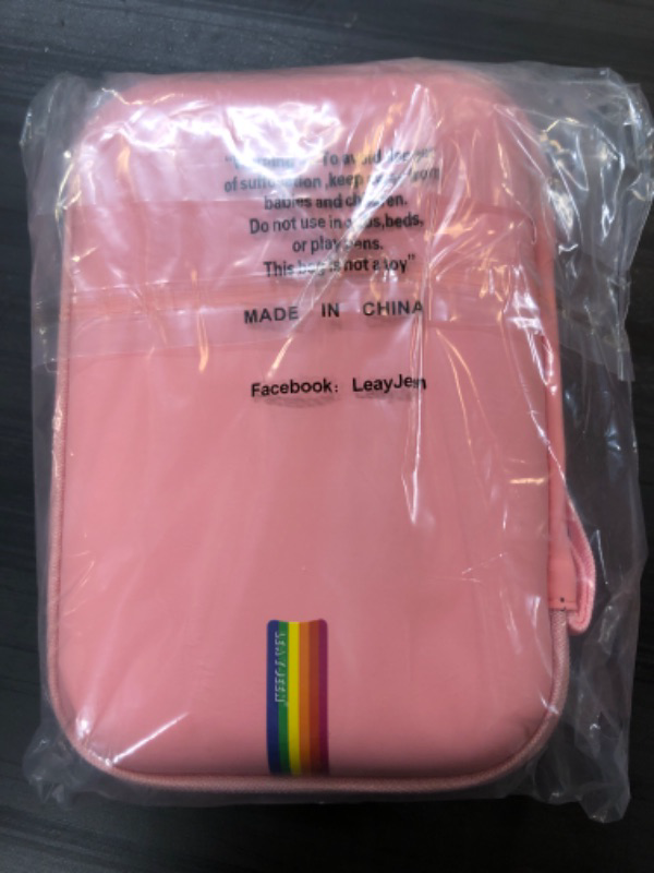 Photo 1 of Leayjeen Portable Travel Case - Hard Shell Asthma Protective Case, Inhaler,Masks and Accessories Carrying Case (CASE ONLY) pink