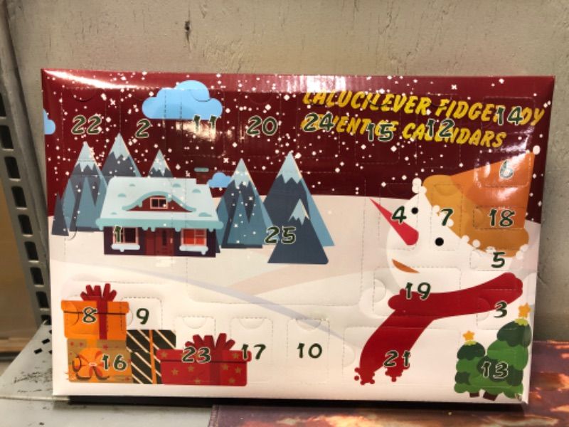 Photo 1 of Advent Calendar 2022, Lalucilever 25 Days Christmas Holiday Countdown Advent Calendars, Christmas Pop Fidget Toy Set Gift Box, Surprise Party Toy Gifts for Toddler Kids Teens Girls Age 3-12 Year Old. Plastic