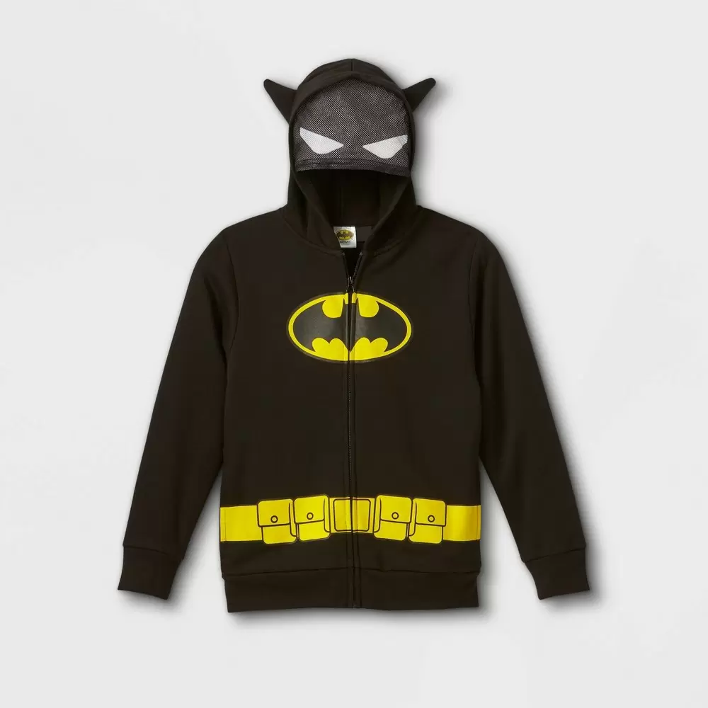 Photo 1 of Boys' Batman Zip-Up Hoodie - Black S
