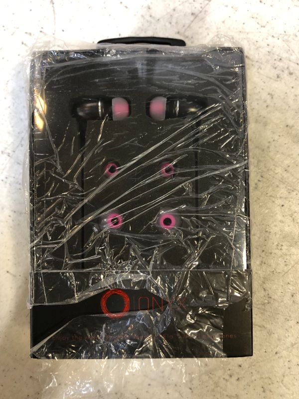 Photo 1 of ONYX NOISE CANCELLING EARPHONES BLACK/PINK