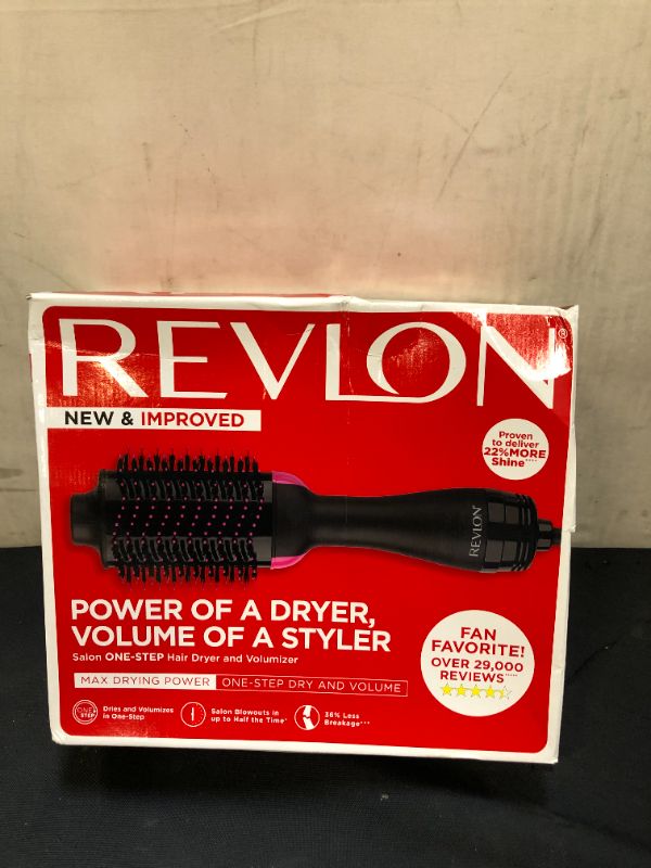 Photo 2 of Revlon One-Step Volumizer Original 1.0 Hair Dryer and Hot Air Brush, Black - 1.0 Ea
