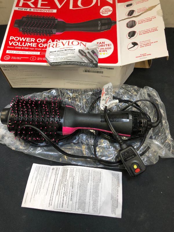 Photo 4 of Revlon One-Step Volumizer Original 1.0 Hair Dryer and Hot Air Brush, Black - 1.0 Ea
