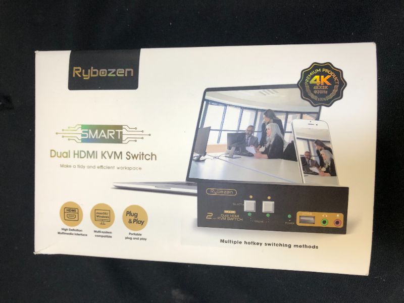 Photo 1 of RYBOZEN DUAL HDMI KVM SWITCH