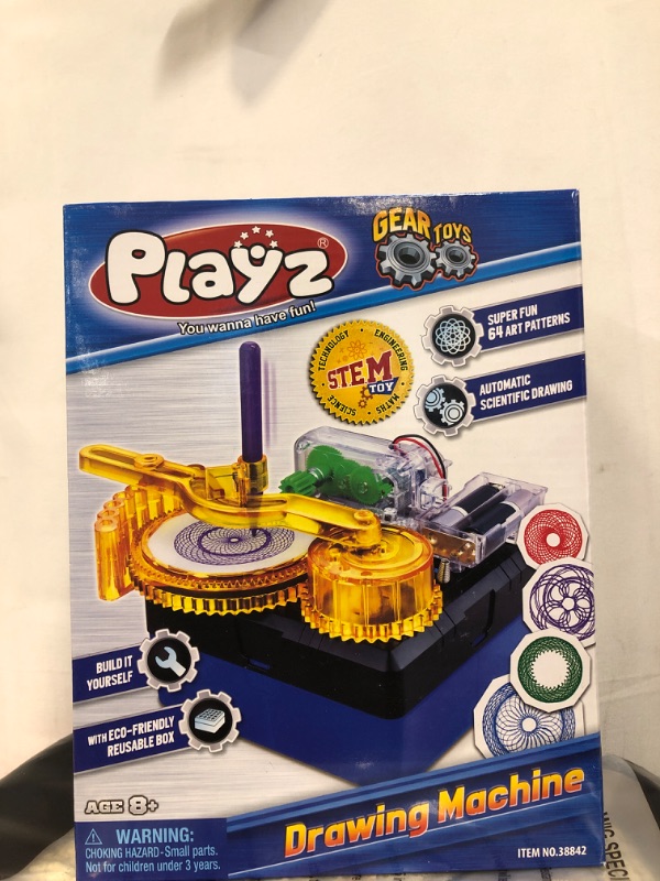 Photo 2 of Playz Electric Drawing Kit for Kids - Motorized DIY Doodle Board - Build Your Own Electronic Circuit Board Doodler Using a Science Kit for Kids Age 8-12 - Perfect Arts & Crafts Toy for Boys, & Girls